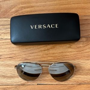 Versace 59mm Aviator Sunglasses